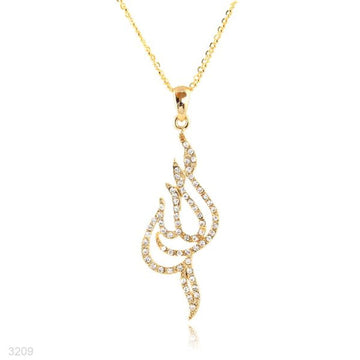 large calligraphy allah pendant